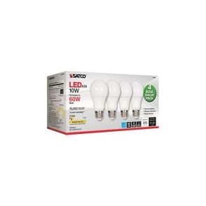 Satco 10W A19 LED 2700K Frosted Bulbs