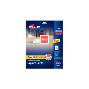 Avery® Clean Edge Inkjet Printable Multipurpose Card - White