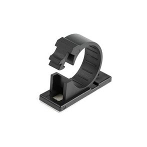 StarTech.com 100 Self Adhesive Cable Management Clips - Ethernet/Network Cable/Office Desk Cord Organizer - Sticky Wire Holder/Clamp Black