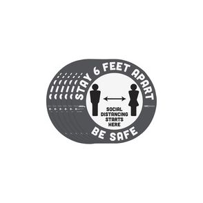 Tabbies BeSafe STAY 6 FEET APART Floor Decals