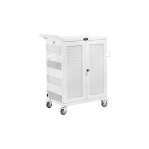 Tripp Lite by Eaton Safe-IT Multi-Device UV Charging Cart Hospital-Grade 32 AC Outlets Laptops Chromebooks Antimicrobial White