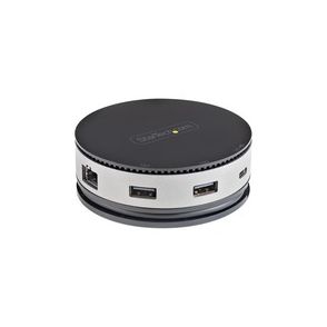StarTech.com USB C Multiport Adapter - USB Type-C 10Gbps Mini Dock 4K 60Hz HDMI/DisplayPort/1080p VGA - 75W PD Passthrough, USB Hub & GbE