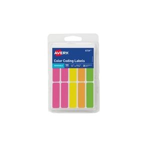 Avery Rectangular Removable Color Coding Labels on Small Sheets