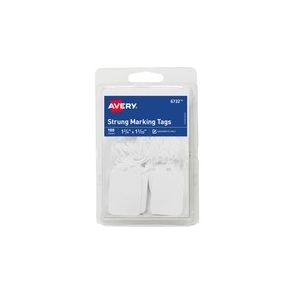 Avery Marking Tags, Strung, 1-3/4" x 1-3/32" , 100 Tags (6732)