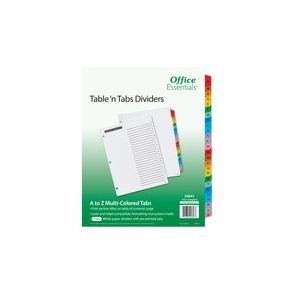 Avery Table 'n Tabs Multicolored Tab A-Z Dividers