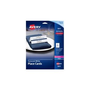 Avery® Laser, Inkjet Printable Place Card - White