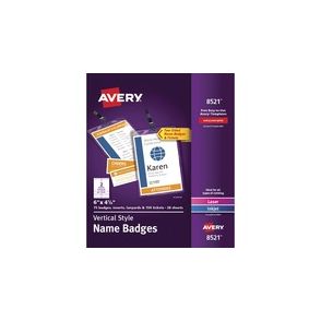 Avery® Vertical Name Badges