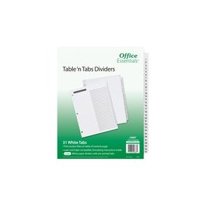 Avery® Table 'n Tabs White Tab Numbered Dividers