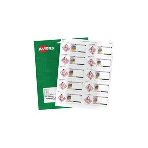 Avery GHS Secondary Container Preprinted Labels