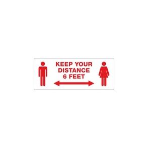 Avery Surface Safe KEEP YOUR DISTANCE Decals