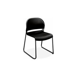 HON GuestStacker High-Density Stacking Chair |Onyx Shell