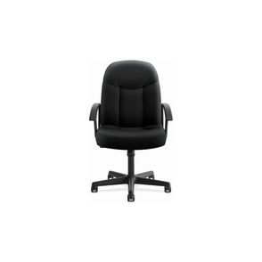 HON High-Back Executive Chair | Center-Tilt | Fixed Arms | Black Fabric