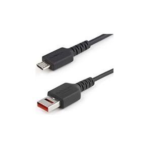 StarTech.com 3ft (1m) Secure Charging Cable, USB-A to Micro USB Data Blocker Charge-Only Cable, Charger Adapter Cable for Phone/Tablet
