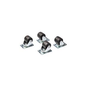 StarTech.com Heavy Duty Casters for Server Racks/Cabinets, Set of 4 Universal M6 2-inch Caster Wheels Kit, 45x75mm Pattern Casters, Swivel