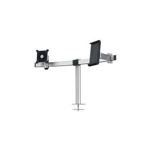 DURABLE Desk Mount for Monitor, Tablet, Curved Screen Display - Silver
