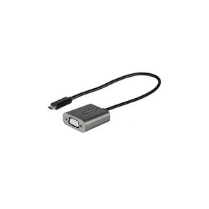 StarTech.com USB C to VGA Adapter, 1080p USB Type-C to VGA Adapter Dongle, USB-C to VGA Monitor/Display Video Converter, 12" Long Cable