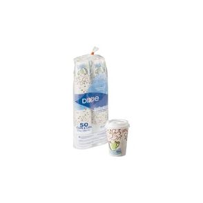Dixie PerfecTouch 12 oz Hot Coffee Cup and Lid Sets by GP Pro