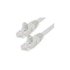 StarTech.com 25ft (7.6m) CAT6 Ethernet Cable, LSZH (Low Smoke Zero Halogen) 10 GbE Snagless 100W PoE UTP RJ45 Gray Network Patch Cord, ETL