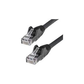 StarTech.com 30ft (9m) CAT6 Ethernet Cable, LSZH (Low Smoke Zero Halogen) 10 GbE Snagless 100W PoE UTP RJ45 Black Network Patch Cord, ETL