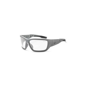 Skullerz BALDR Anti-Fog Clear Lens Matte Gray Safety Glasses
