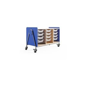 Safco Whiffle Typical Triple Rolling Storage Cart