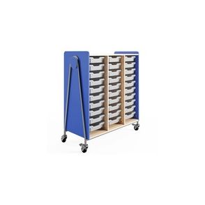 Safco Whiffle Typical Triple Rolling Storage Cart