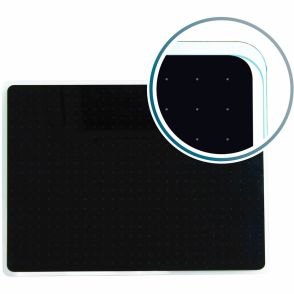 Floortex Viztex® Glacier Black Multi-Purpose Grid Glass Dry-Erase Board 17" x 23"