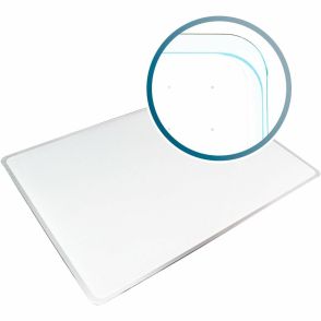 Floortex Viztex® Glacier White Multi-Purpose Grid Glass Dry-Erase Board 17" x 23"