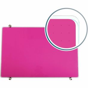 Floortex Viztex® Glacier Violet Multi-Purpose Grid Glass Dry-Erase Board 24" x 36"