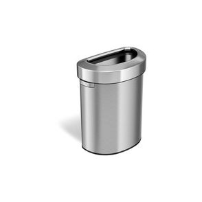 HLS Commercial Semi-Round Open Top Trash Can