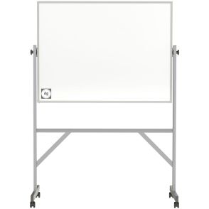 Ghent Hygienic Porcelain Mobile Whiteboard with Aluminum Frame