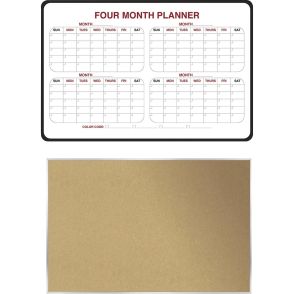 Ghent Dry Erase/Bulletin Board Kit