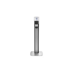 PURELL MESSENGER ES8 Silver Panel Floor Stand with Dispenser