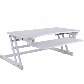 Rocelco DADR 37.4" Deluxe Adjustable Desk Riser- White