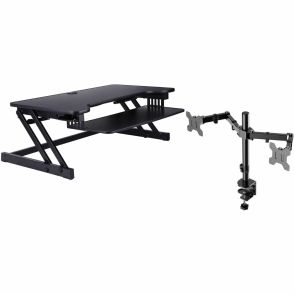 Rocelco Standing Desk Converter & Dual-Monitor Mount