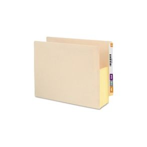 Smead End Tab File Pocket, Reinforced Straight-Cut Tab, 5-1/4" Expansion, Fully-Lined Gusset, Letter Size, Manila, 10 per Box (75174)