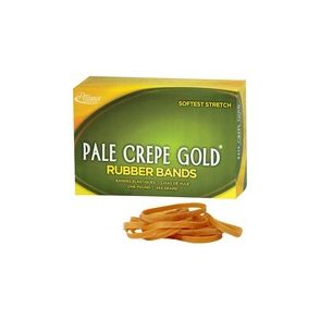 Alliance Rubber 20185 Pale Crepe Gold Rubber Bands - Size #18