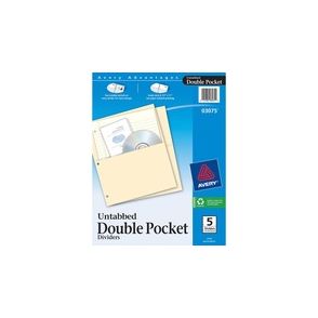 Avery Untabbed Double Pocket Dividers