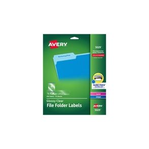 Avery Clear Top Tab Filing Labels