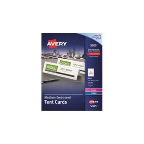 Avery® Laser, Inkjet Tent Card - White