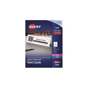 Avery® Laser, Inkjet Tent Card - White