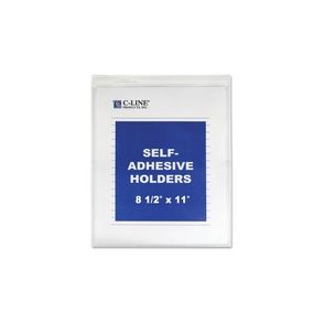C-Line Self-Adhesive Poly Shop Ticket Holders, Welded