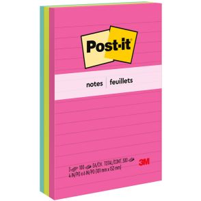 Post-it Lined Notes - Poptimistic Color Collection