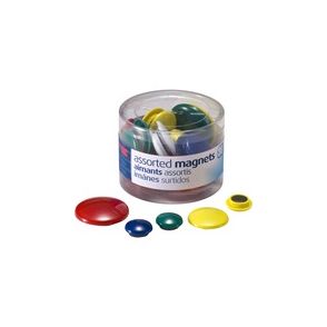 Officemate Round Handy Magnets, 30/Tub
