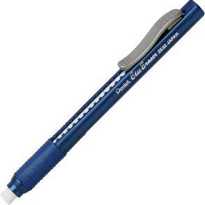 Pentel Rubber Grip Clic Eraser - Blue