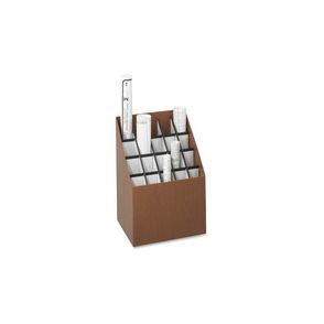 Safco Woodgrain Recycled Upright Roll Files