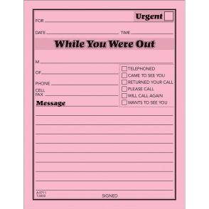 TOPS While You Were Out Message Pads