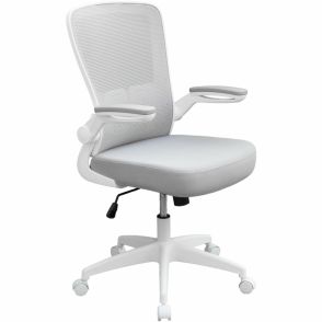 Boss Flip Arm Mesh Back Task Chair- White