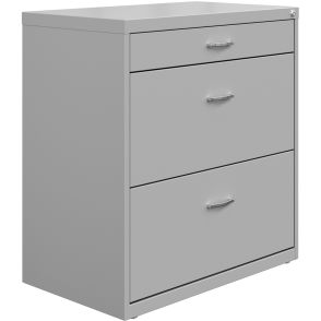 NuSparc Pencil Drawer Lateral File - Silver