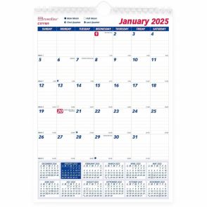 Brownline Wall Calendar Monthly 8x11" English